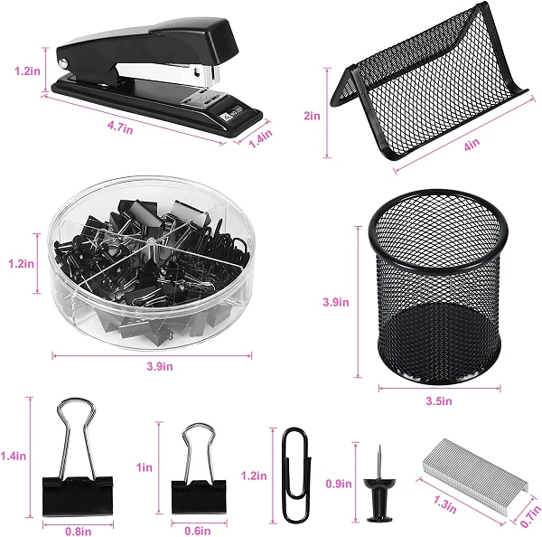office desktop organizer set