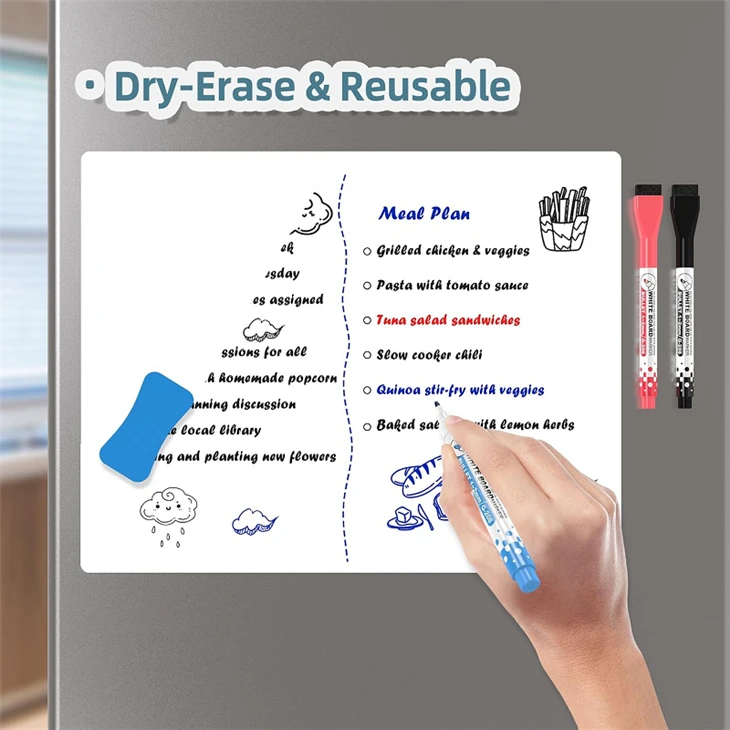 Magnetic Whiteboard for Fridge Magnetic Whiteboard for Fridge